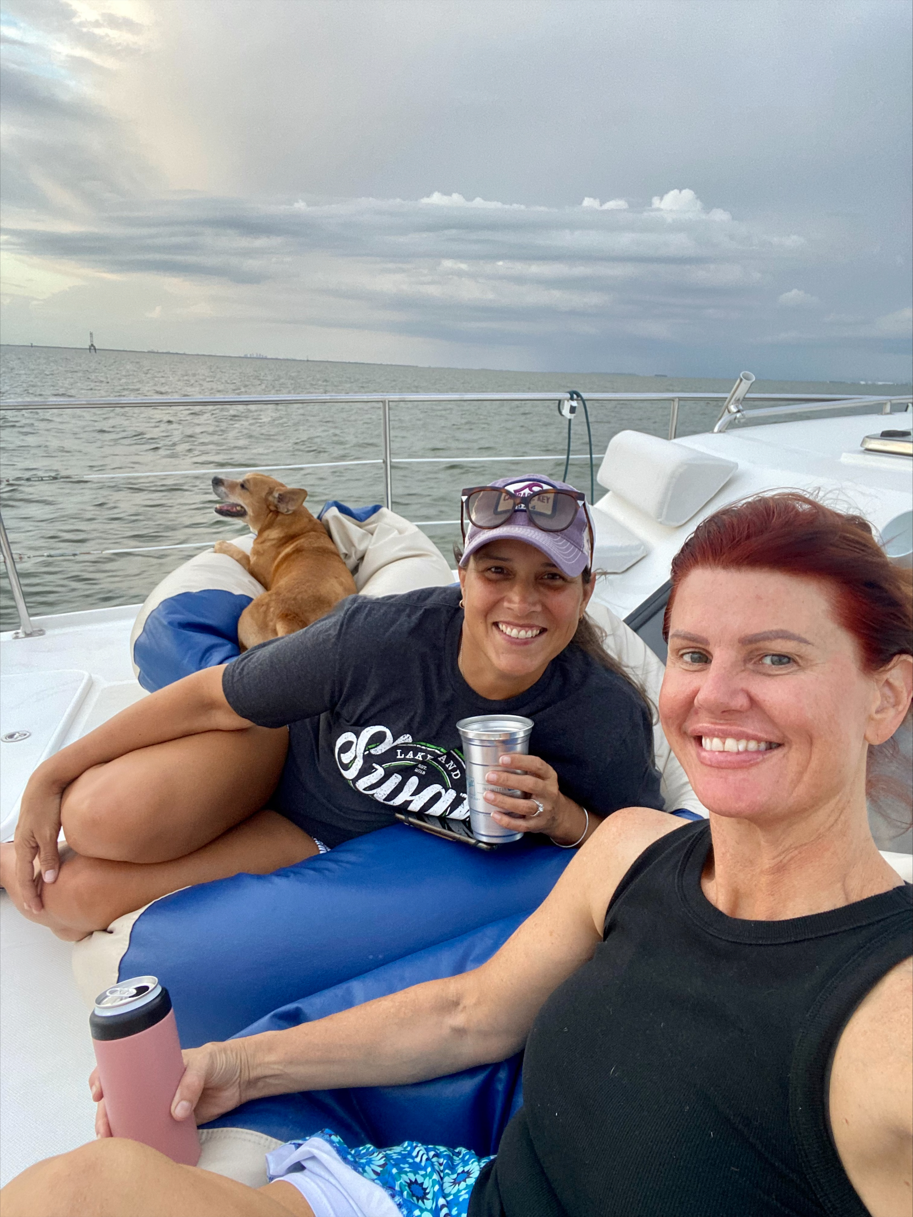 Sunset cruise with Chrissanne